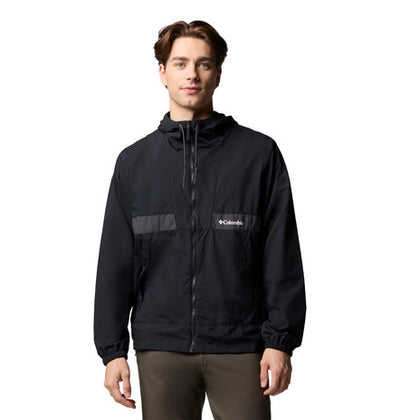 Spire Valley™ Hooded Windbreaker Black