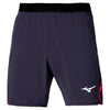 MIZUNO TENNIS SHORT 8 IN AMPLIFY ODISSEY GRAY 1