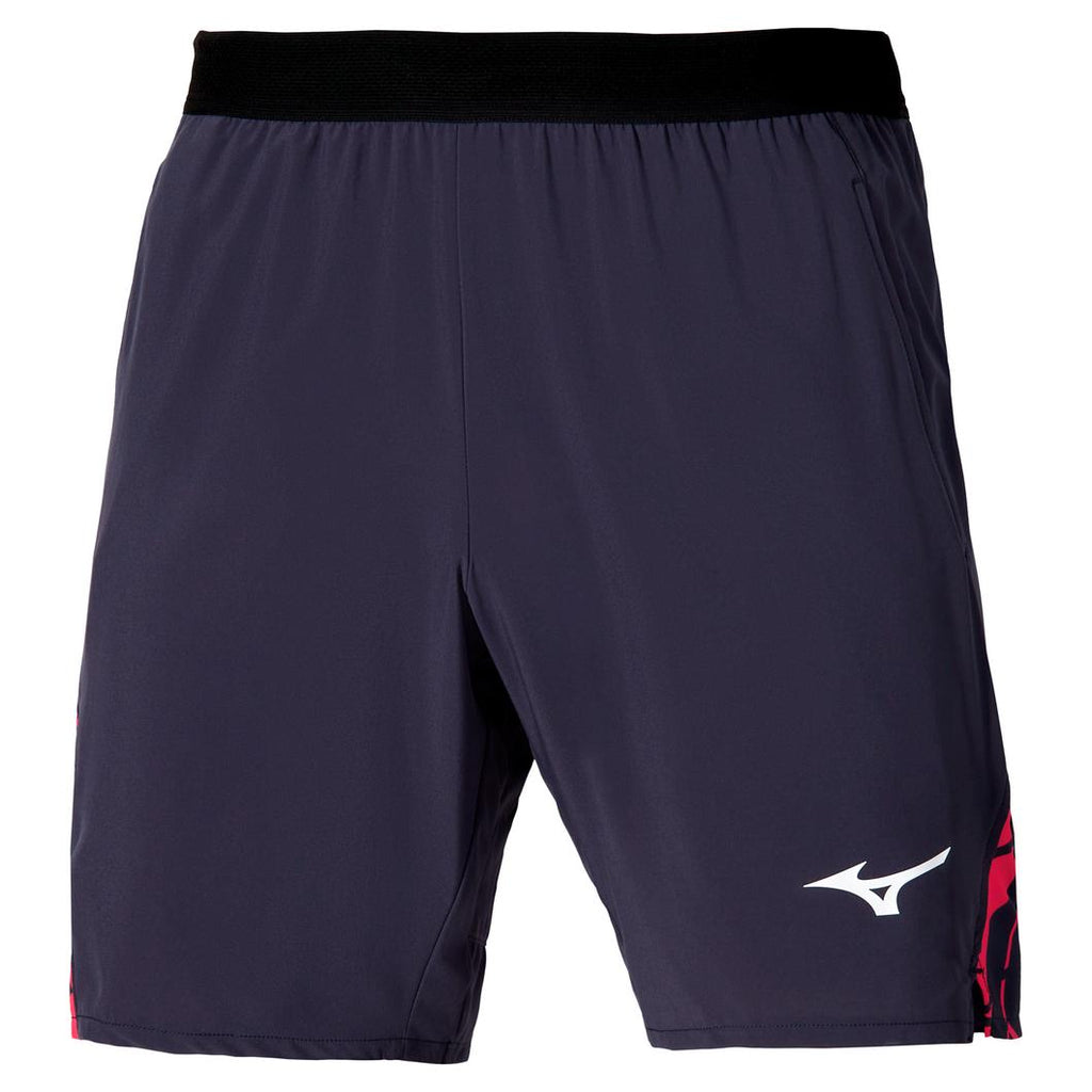 MIZUNO TENNIS SHORT 8 IN AMPLIFY ODISSEY GRAY 1