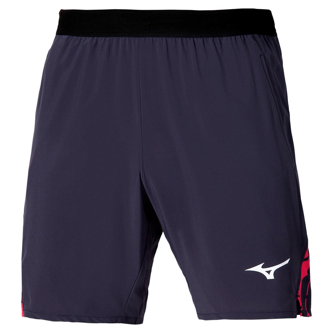 MIZUNO TENNIS SHORT 8 IN AMPLIFY ODISSEY GRAY 1