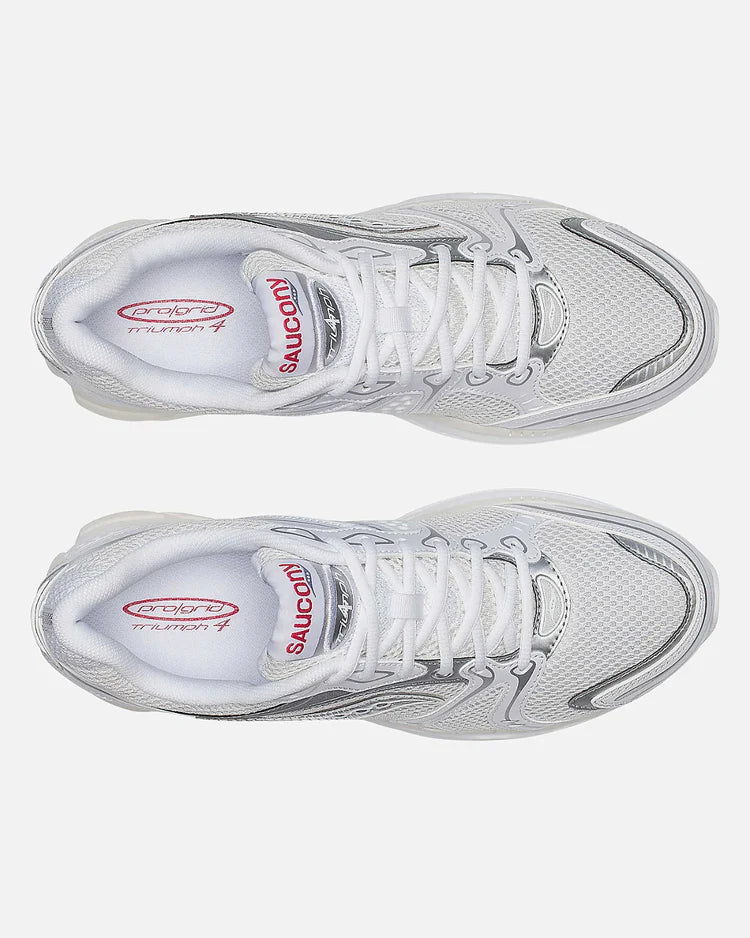SAUCONY PROGRIDE TRIUMPH 4 WHITE/SILVER