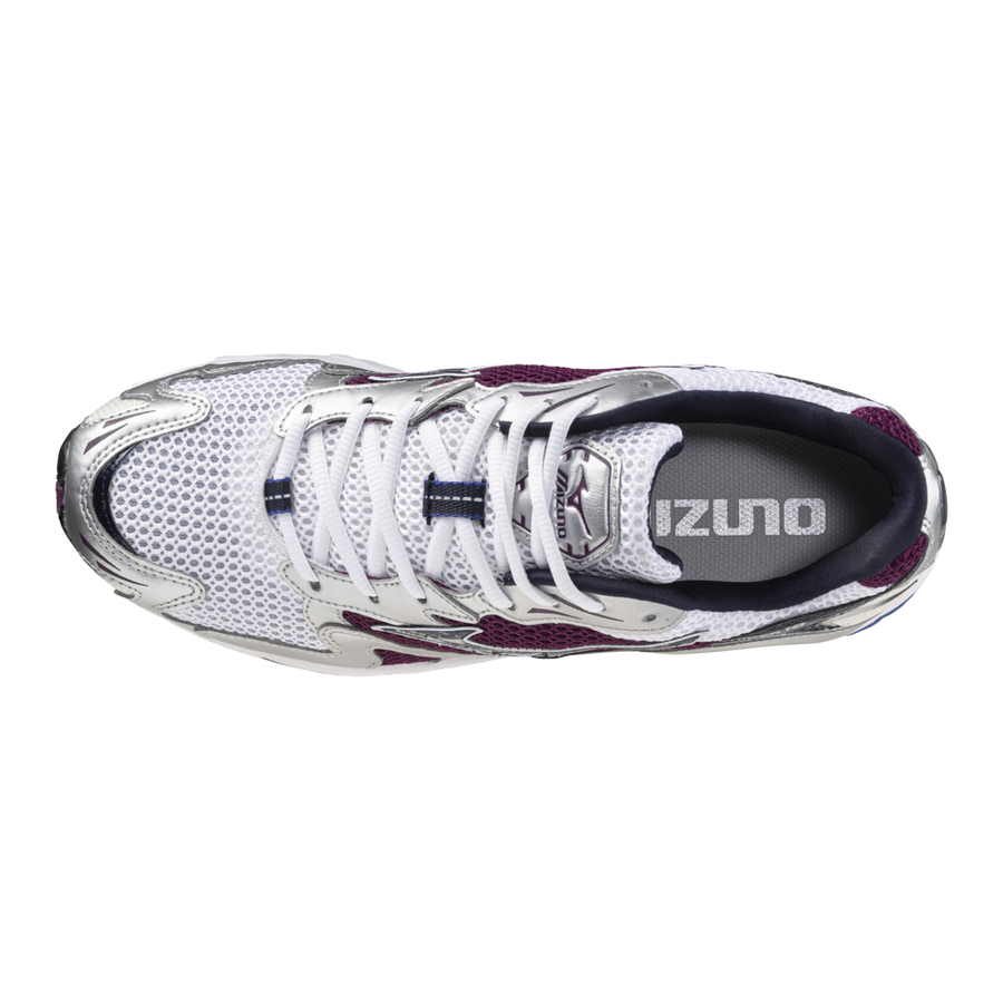 MIZUNO WAVE RIDER 10 WHITE/DARK/PURPLE
