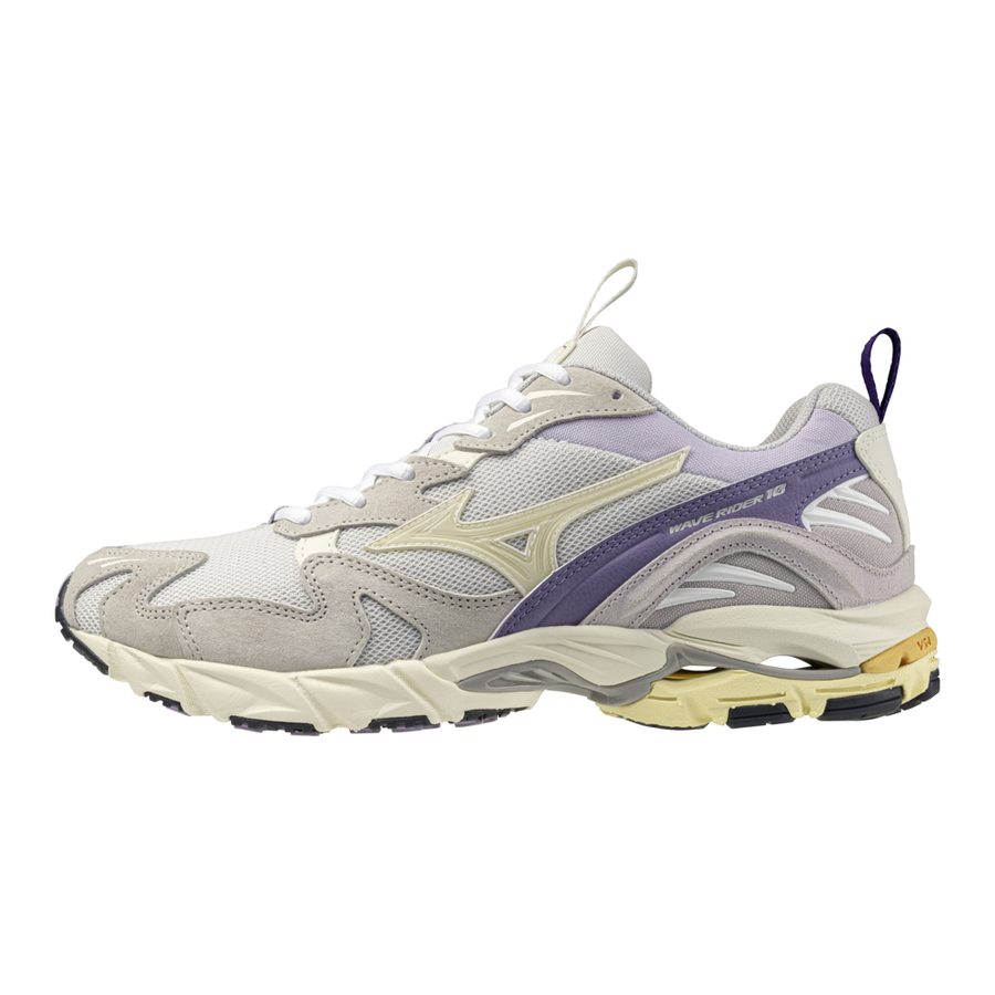 MIZUNO WAVE RIDER 10 WHITE/PURPLE