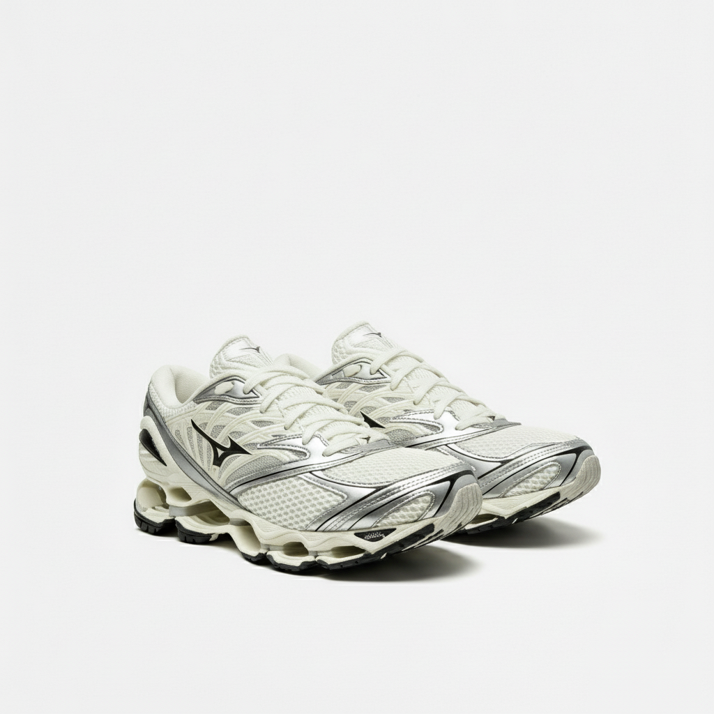 MIZUNO WAVE PROPHECY LS WHITE/SILVER