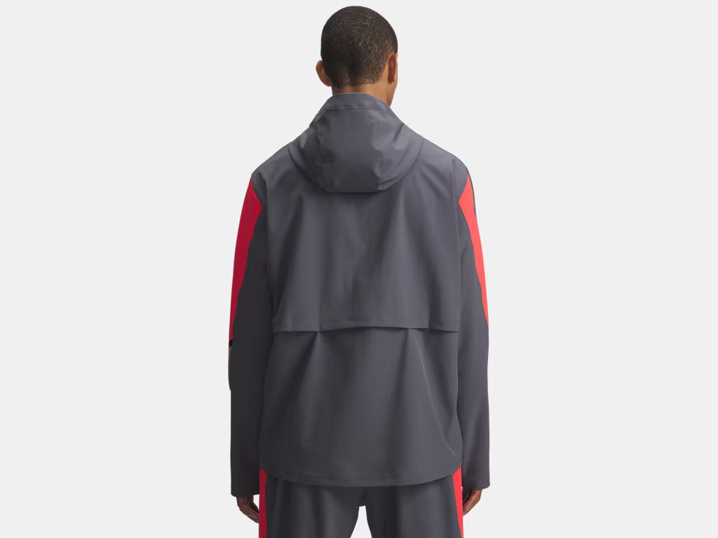 Veste Under Armour Velociti Storm Hooded Red Grey