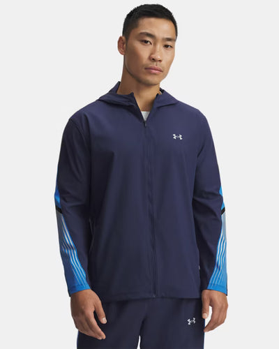 UA Velociti Storm hooded Jacket blue