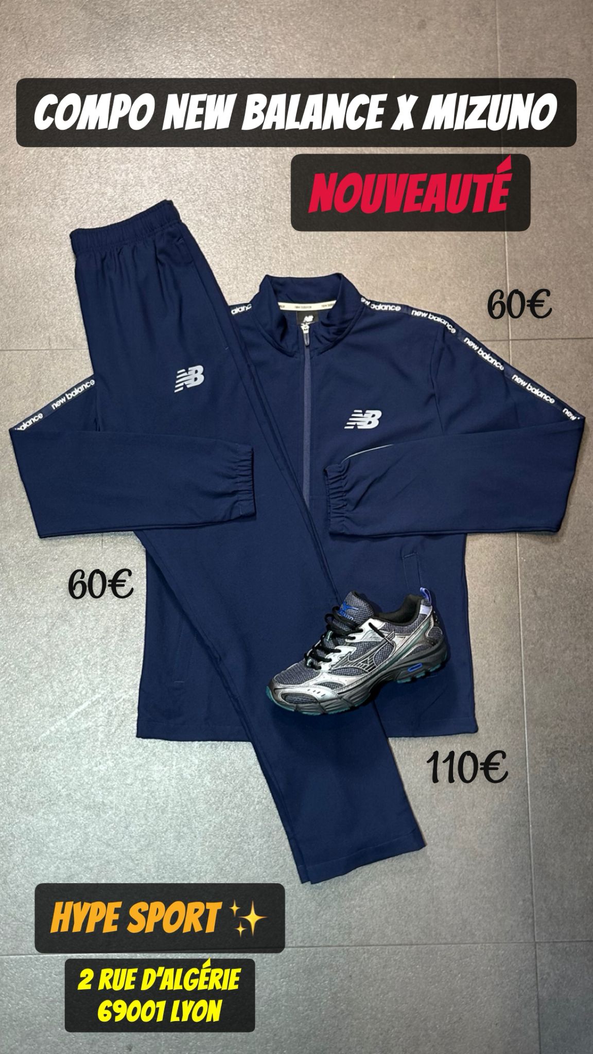 Ensemble New Balance Blue