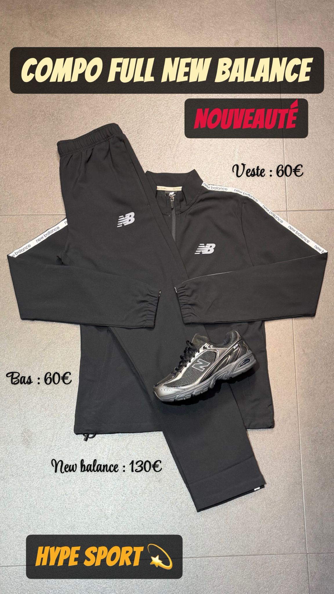 Ensemble New Balance Black