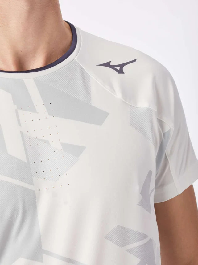 MIZUNO TENNIS SHADOW GRAPHIC WHITE/GREY