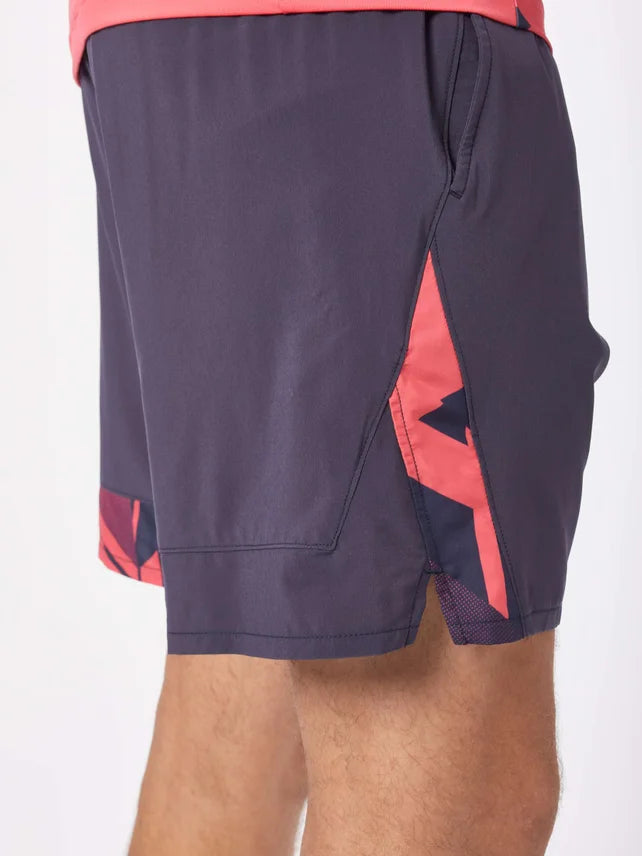 MIZUNO TENNIS SHORT 8 IN AMPLIFY ODISSEY GRAY 1