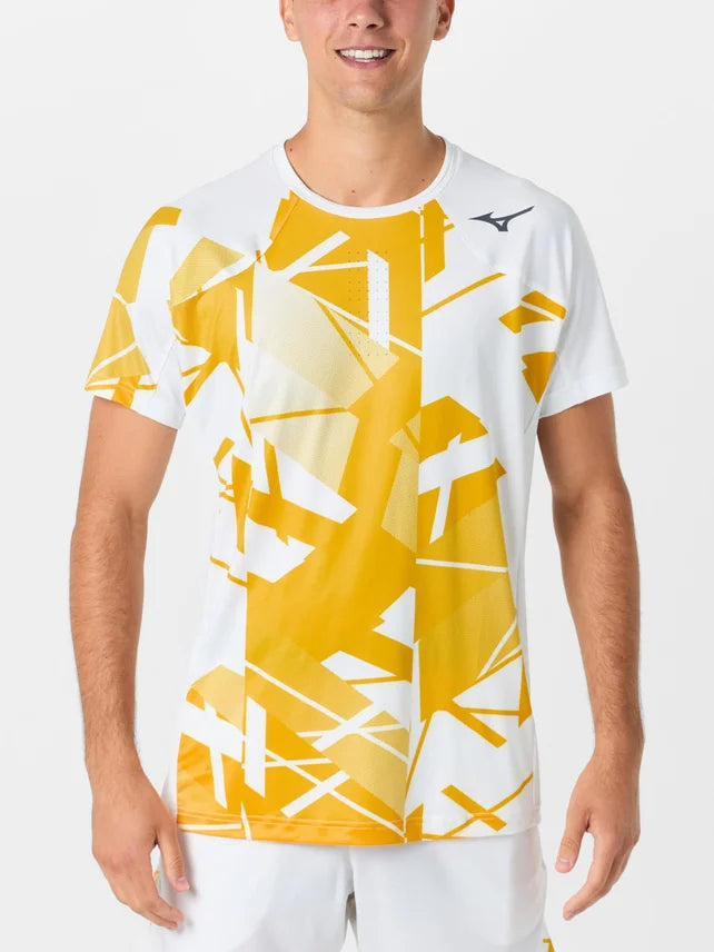 MIZUNO TENNIS SHADOW GRAPHIC WHITE/LEMON