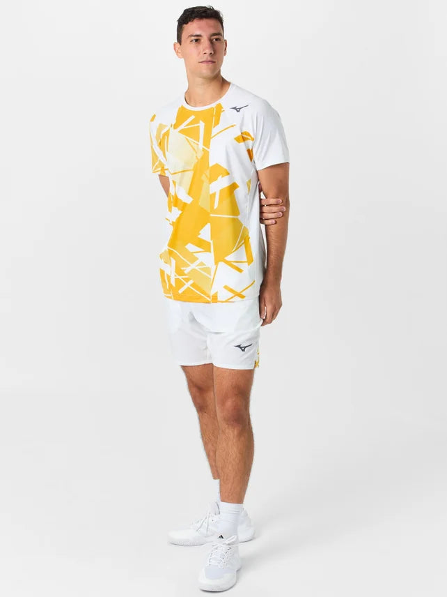 MIZUNO TENNIS SHADOW GRAPHIC WHITE/LEMON